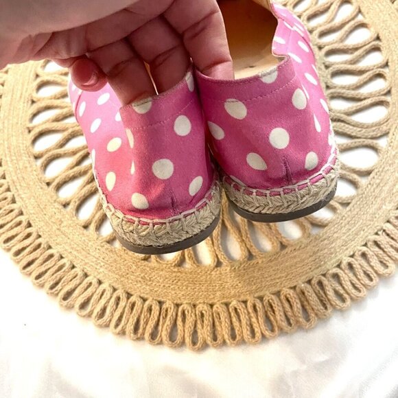 Valentino Garavani Hot Pink Polka Dot Espadrille Flats Size EU 38 - Picture 9 of 11
